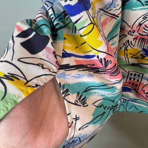 Vintage Stuart Lang Beach Button Down SOFT Flaw Hawaiian Style 12 Miami - Picture 5 of 7